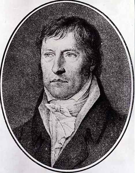 Portrait of Georg Wilhelm Friedrich Hegel (1770-1831), German philosopher, engraved c.1825 by F.W. Bollinger (1777-1825) Oil Painting by Xeller, Johann Christian