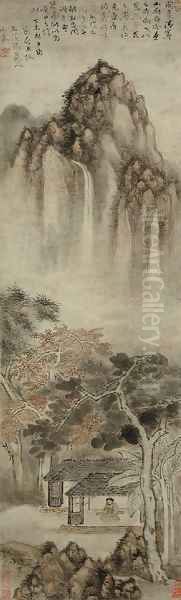 Clear Resonance Landscape Oil Painting by Shi Xi