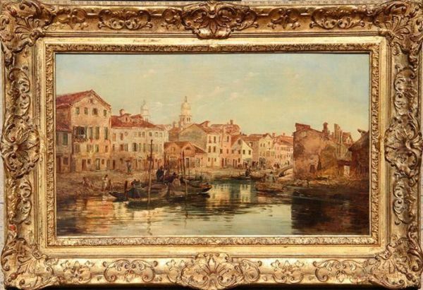 View Of The Campo Di Marte, Venice Oil Painting by George Clarkson Stanfield