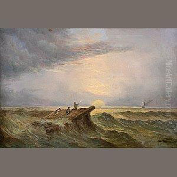 Ship In Sight - Rescued! by George Clarkson Stanfield