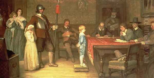 And When Did You Last See Your Father?, 1878 Oil Painting by William Frederick Yeames