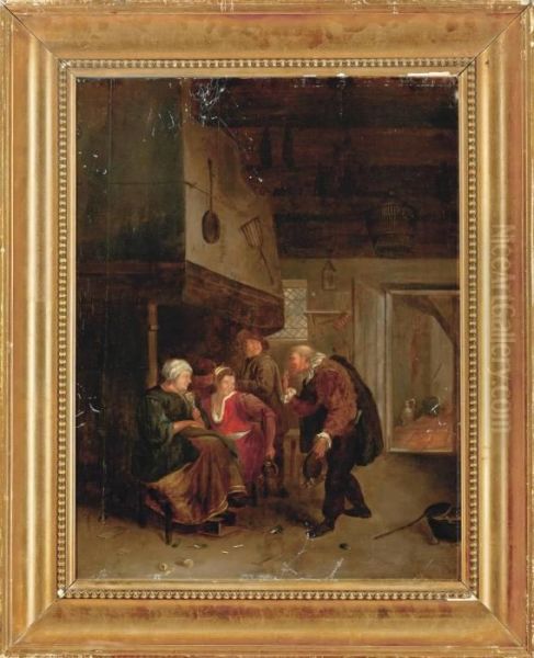 The Old Bachelor Oil Painting by Jan Steen