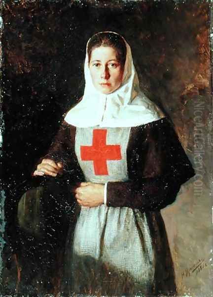 A Nurse, 1886 Oil Painting by Nikolai Aleksandrovich Yaroshenko