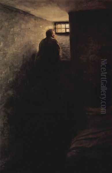 The Prisoner, 1878 Oil Painting by Nikolai Aleksandrovich Yaroshenko