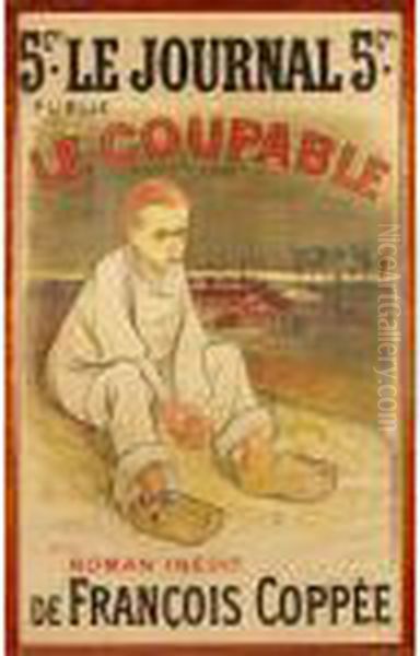 Le Coupable Oil Painting by Theophile Alexandre Steinlen