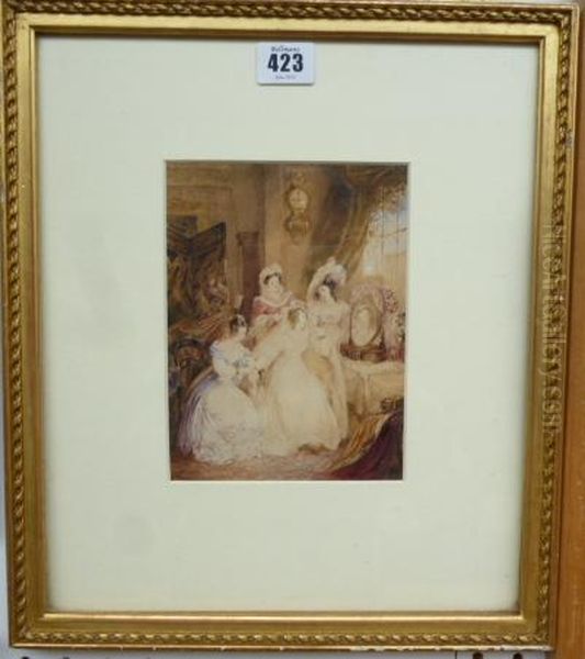 The Bridal Morning Oil Painting by James Stephanoff