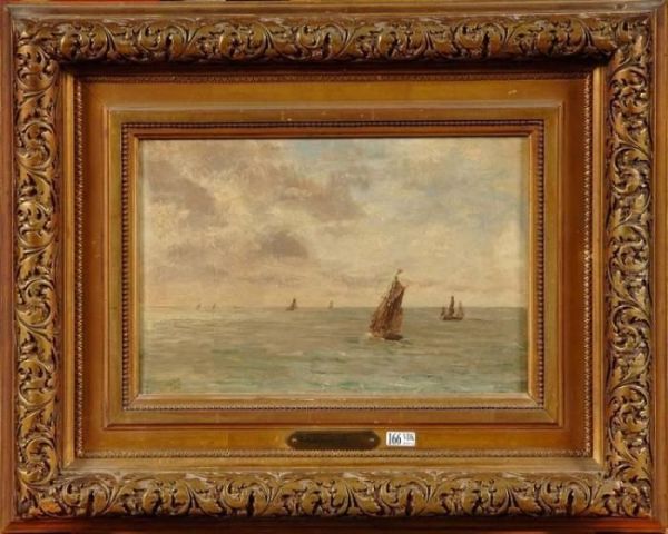 Une Eclaircie En Mer Oil Painting by Romain Steppe