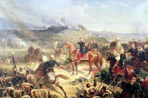 Battle of Solferino, 24th June 1859 Oil Painting by Adolphe Yvon