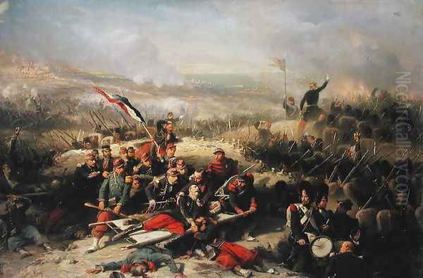 The Taking of Malakoff, 8th September 1855 Oil Painting by Adolphe Yvon