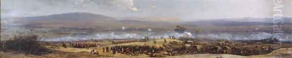 The Battle of Ulnudi on 4th July 1879, c.1880 Oil Painting by Adolphe Yvon