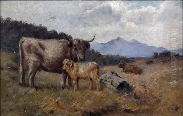 A Young Highlander Oil Painting by William Grant Stevenson