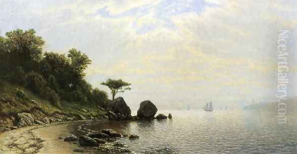 Morning on the Shore Oil Painting by Raymond D. Yelland