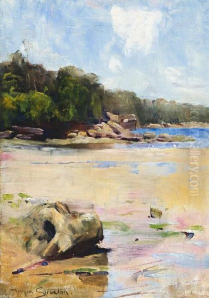 Sirius Cove Oil Painting by Arthur Ernest Streeton