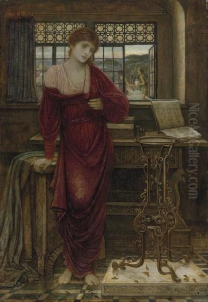 Isabella Oil Painting by John Melhuish Strudwick