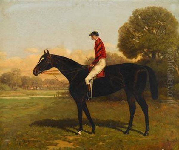 'iroquois' With Fred Archer Up, 
Winner Of The Epsom Derby, St. Leger And Prince Of Wales Stakes Oil Painting by Henry Stull