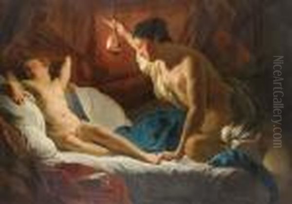 Amour Et Psyche Oil Painting by Pierre Subleyras