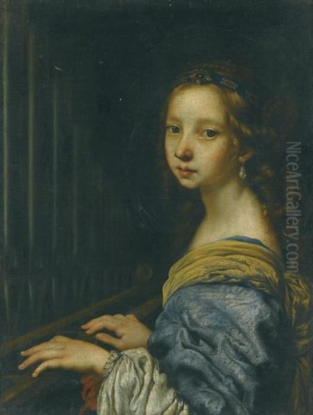 Saint Cecilia Oil Painting by Justus Sustermans