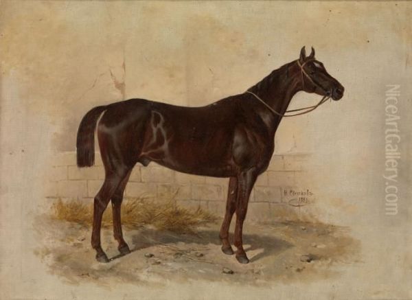 Champion Oil Painting by Nikolai Egorovich Sverchkov