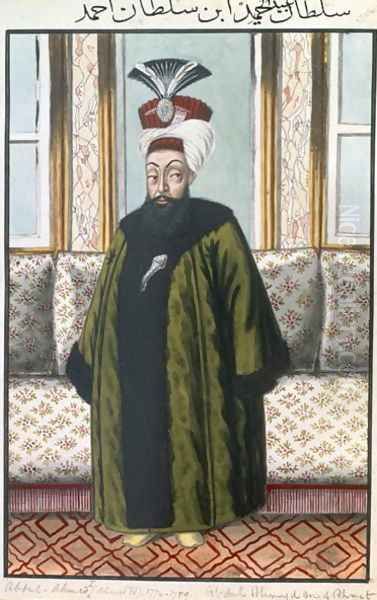 Abdul Hamid I (1725-89) Sultan 1774-89, from A Series of Portraits of the Emperors of Turkey, 1808 Oil Painting by John Young