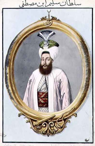 Selim III (1761-1808) Sultan 1789-1807, from A Series of Portraits of the Emperors of Turkey, 1808 Oil Painting by John Young