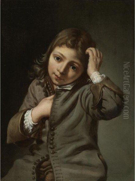 Boy Touching His Head Oil Painting by Michiel Sweerts