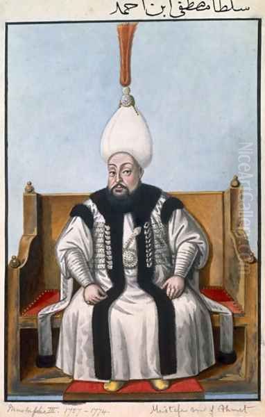 Mustapha III (1717-74) Sultan 1757-74, from A Series of Portraits of the Emperors of Turkey, 1808 Oil Painting by John Young