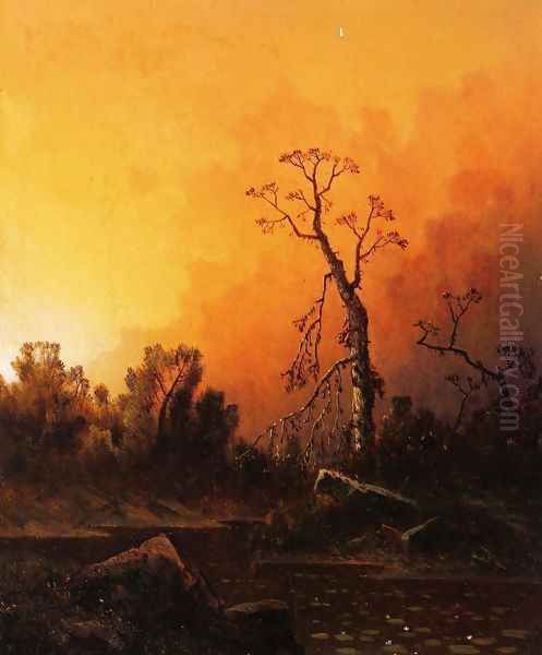 Evening Oil Painting by William Young