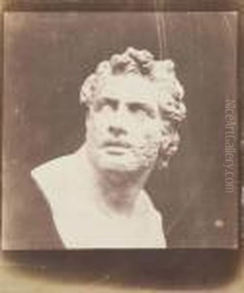 Bust Of Patroclus Oil Painting by William Henry Fox Talbot