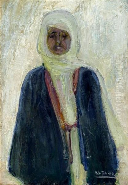 Moroccan Man Oil Painting by Henry Ossawa Tanner