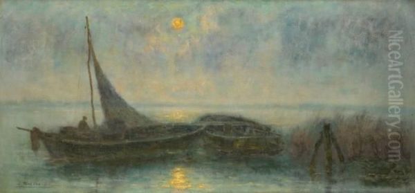 Clair De Lune Oil Painting by Louis Taverne