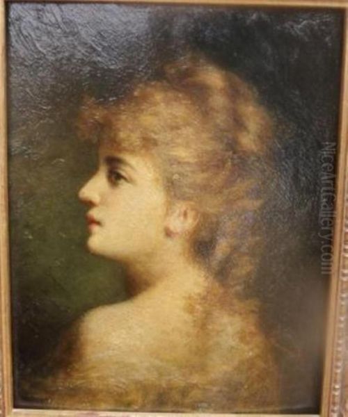 Femme De Profil Oil Painting by Theodore Tchoumakoff