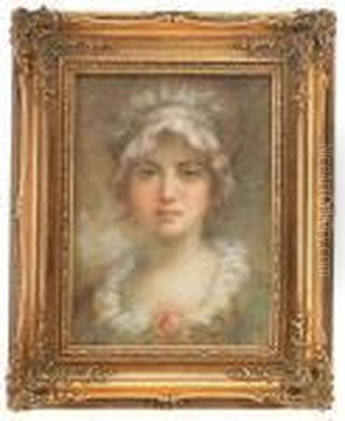 Young Woman Oil Painting by Theodore Tchoumakoff