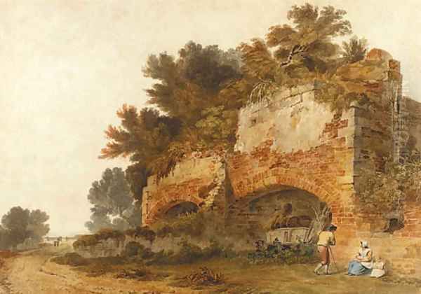 Ruins at Hangham, near Handcross, Sussex Oil Painting by Tobias Young