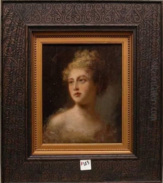 Portrait Of Lady Oil Painting by Theodore Tchoumakoff