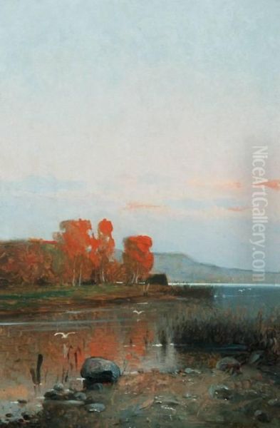 Naplemente Oil Painting by Karoly Telepy