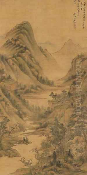 Untitled Oil Painting by Wang Yuanqi