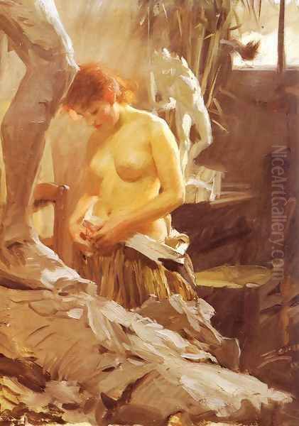 I Wikstroms Atelje Oil Painting by Anders Zorn