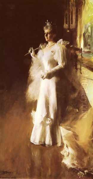 Mrs Potter Palmer Oil Painting by Anders Zorn