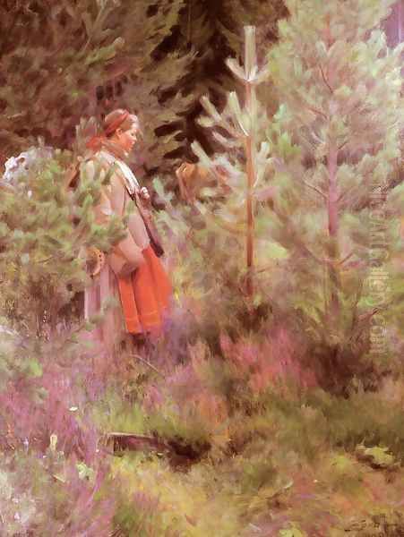 Vallkulla Oil Painting by Anders Zorn