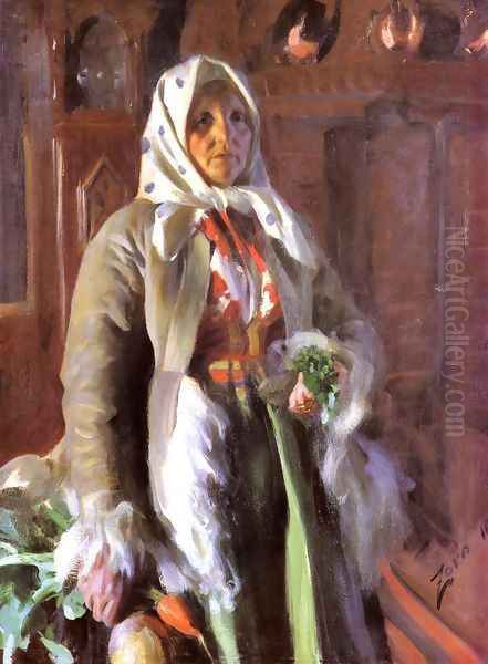 Mona Oil Painting by Anders Zorn