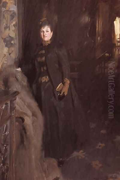 Madame Clara Rikoff Oil Painting by Anders Zorn