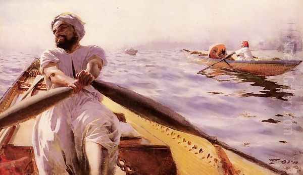 Kaikroddare Oil Painting by Anders Zorn