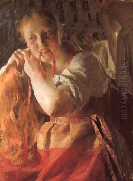 Margit Oil Painting by Anders Zorn