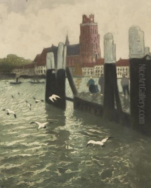 Makene Oil Painting by Fritz Thaulow