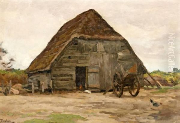 Boerenschuur Oil Painting by Willem Bastiaan Tholen