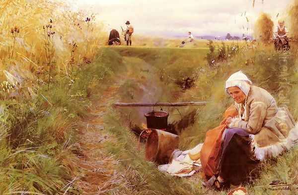 Vart Dagliga Brod (Our daily bread) Oil Painting by Anders Zorn