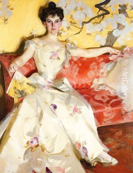 Portrait of Elizabeth Sherman Cameron Oil Painting by Anders Zorn