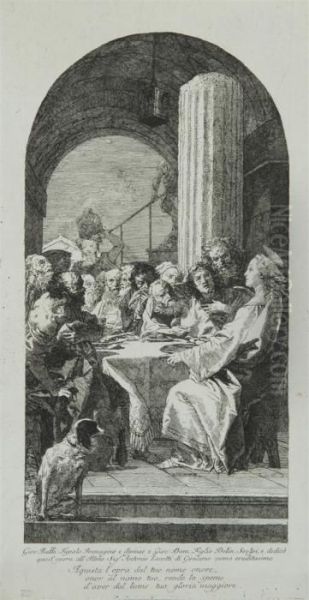 L'ultima Cena Oil Painting by Giovanni Domenico Tiepolo