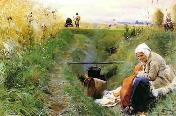 Our Daily Bread Oil Painting by Anders Zorn