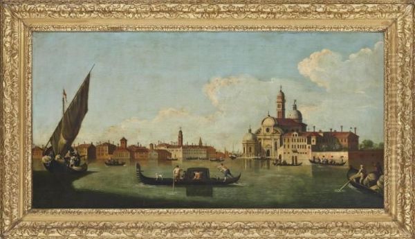 A View Of The Isola San Clemente, Venice Oil Painting by Francesco Tironi